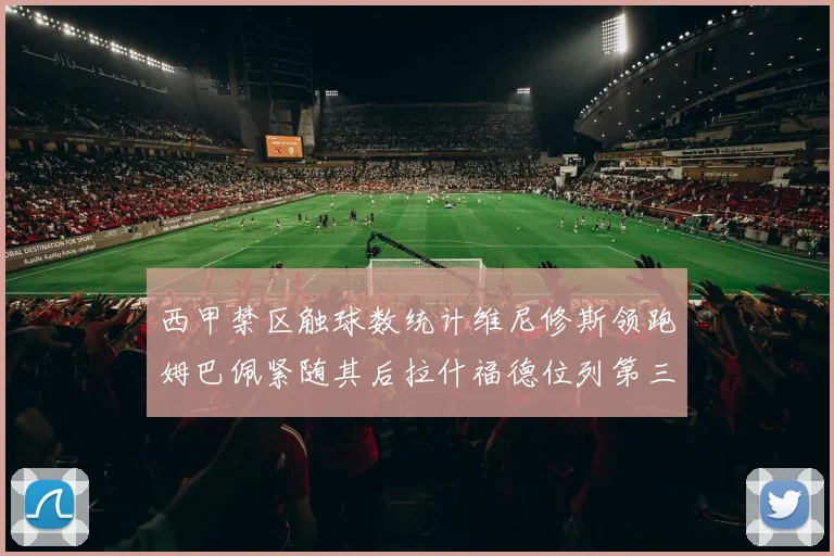 西甲禁区触球数统计维尼修斯领跑姆巴佩紧随其后拉什福德位列第三